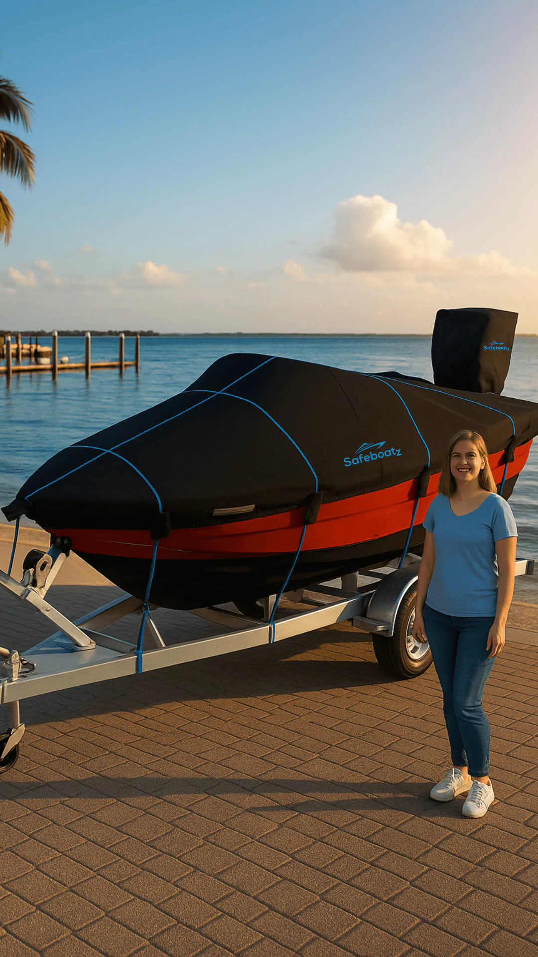 Safeboatz trailerable boat covers