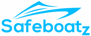 Safeboatz logo blue – premium boat covers brand