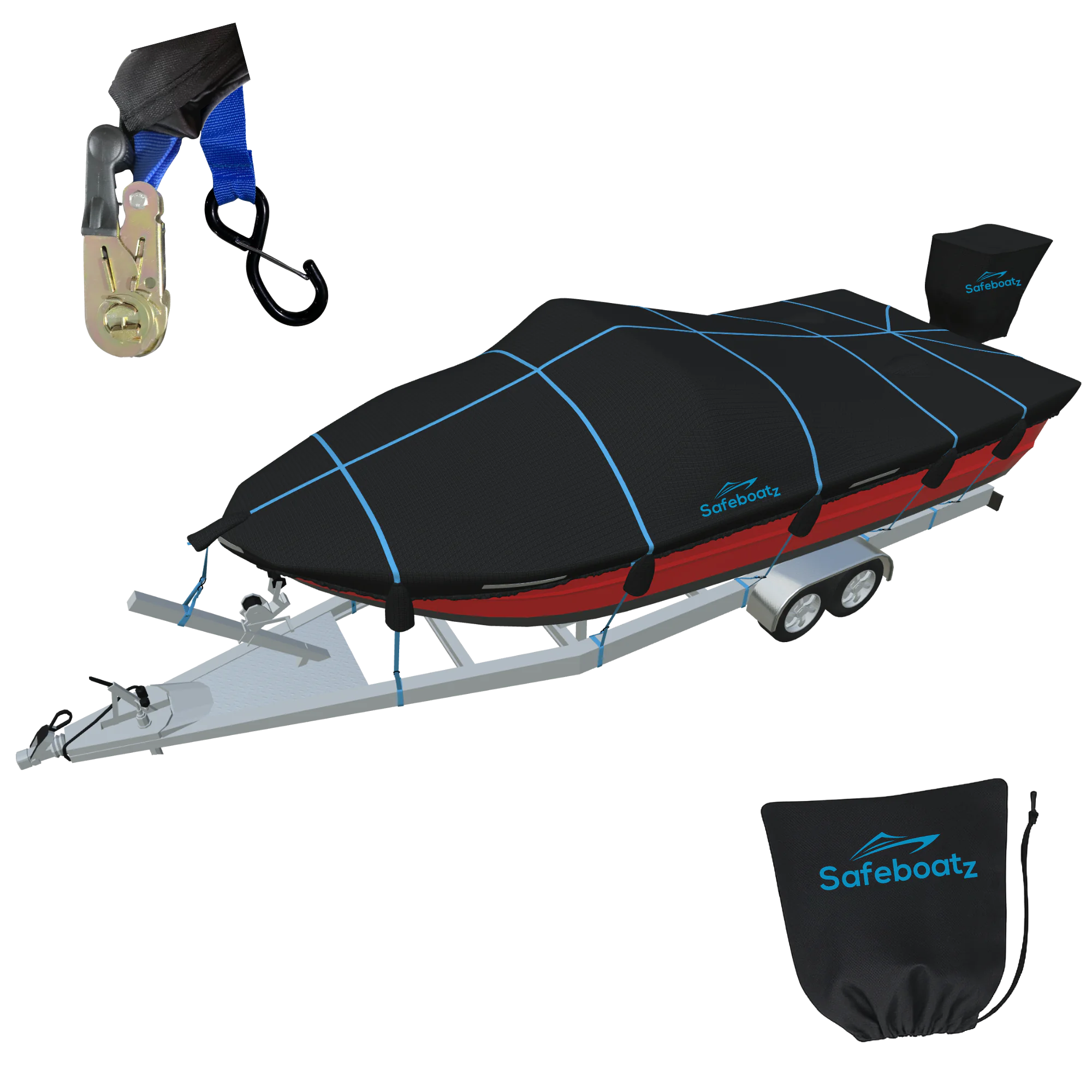 Safeboatz trailerable boat covers